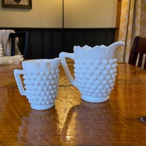 Vintage Milk Glass creamers